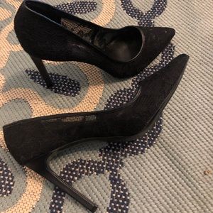 Nine West Black Lace Heels